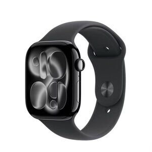 NIB Apple Watch Black Sport Band - 46MM M/L-NEW!